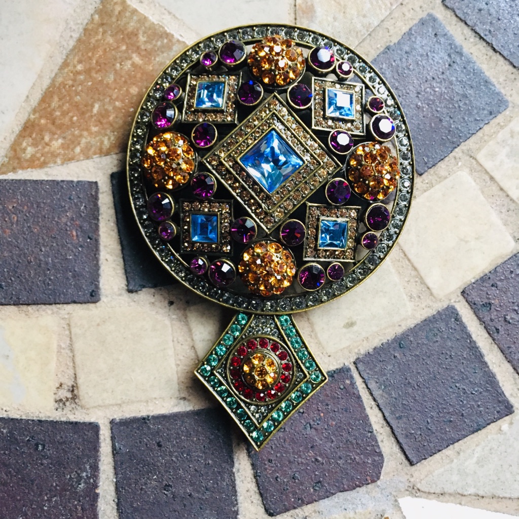 Lavintage Enhancer Swarovski Brooch/Pendant